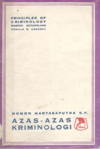 Image of Azas-azas kriminologi