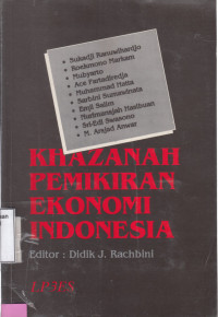 Khazanah pemikiran ekonomi Indonesia