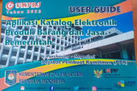 Aplikasi Katalog Elektronik Produk Barang dan Jasa Pemerintah: e-Purchasing -Negosiasi Pejabat Pembuat Komitmen (PPK)