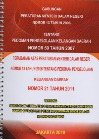 Pedoman pengelolaan keuangan daerah: Peraturan Menteri Dalam Negeri Nomor 59 Tahun 2007 dan Nomor 21 Tahun 2011