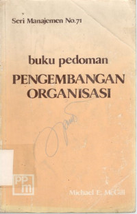 Buku pedoman pengembangan organisasi