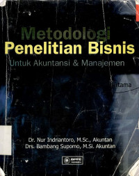 Metodologi penelitian bisnis: untuk akuntansi dan manajemen