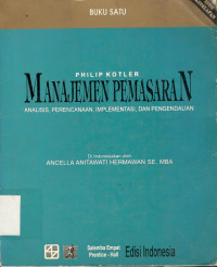 Manajemen pemasaran: analisis, perencanaan, implementasi dan pengendalian