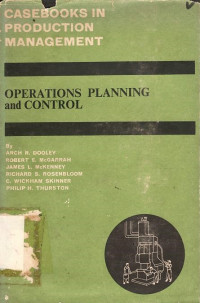 Operations planning and control