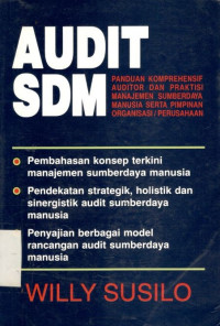 Audit SDM: panduan komprehensif auditor dan praktisi manajemen sumberdaya manusia serta pimpinan organisasi atau perusahaan