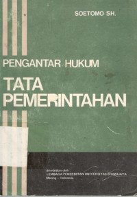 Pengantar hukum tata pemerintahan