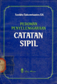 Pedoman penyelenggaraan catatan sipil