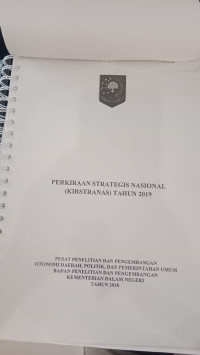 Perkiraan strategis nasional ( kristranas ) Tahun 2019