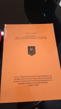 Laporan akhir kajian aktual peran usaha mikro kecil dan menengah (umkm) di kawasan pariwisata danau toba