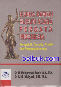 Bunga rampai hukum acara perdata indonesia: perspektif, teoritis, praktik dan permasalahannya