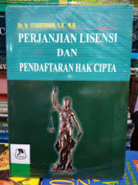 Perjanjian lisensi dan pendaftaran hak cipta