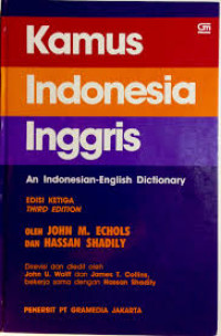 Kamus Indonesia Inggris an Indonesian-English Dictionary edisi ketiga