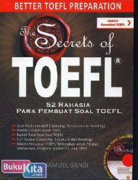 Image of The secrets of TOEFL: 52 rahasia para pembuat soal TOEFL