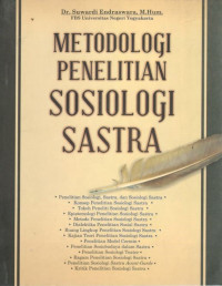 Image of Metodologi penelitian sosiologi sastra